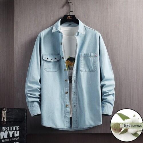 Мужские джинсовые рубашки LENTHIMEN China At AliExpress