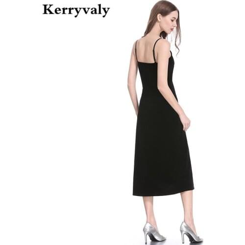Summer V-neck Strapless Black Sexy Dress Women Sexy Dresses Party Night Club Dress 2021 Midi Ladies Dresses KYS022