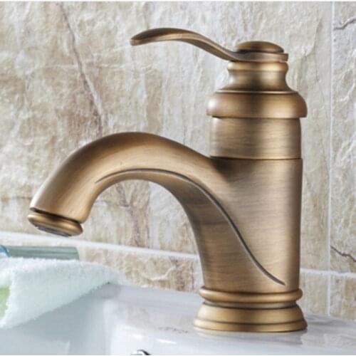 Fashion High Quality Bronze Finished Single Handle Cold And Hot Bathroom Basin Faucet Sink Tap Deck Mounted Mixer