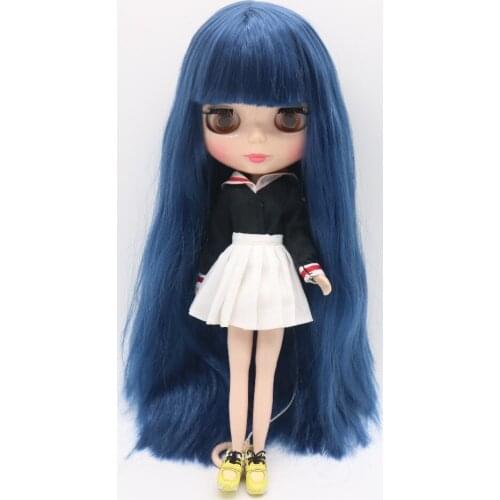 Nude Blyth Doll fashion doll factory doll blue hair 201804