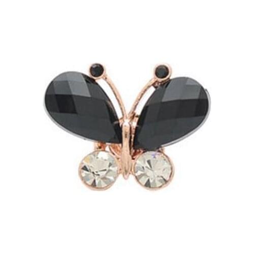 OneckOha Opal Stone Butterfly Brooches Rhinestone Animal Collar Pin Womens Shirt Brooch Pin Cute Jewelry
