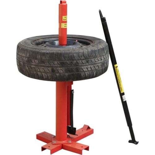 Portable manual tire remover vehicle tool repair