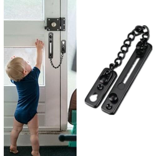 10PCS 304 Stainless steel Anti-theft chain door chain home door latch door lock Hotel lock security lock door lock anti-lock pin