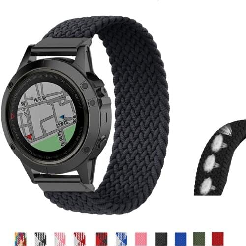 22mm 26mm Nylon Strap for Garmin Fenix 6X Pro 6 Fenix 5 5X plus 3 3HR Forerunner 935 945 Quick Release Smart Watch band