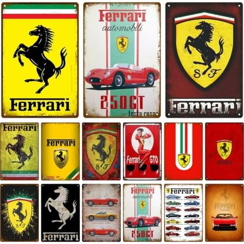 Luxury Supercar Plaque Metal Vintage Tin Sign Shabby Chic Decor Metal Signs Vintage Bar Decoration Metal Poster Pub Metal Plate