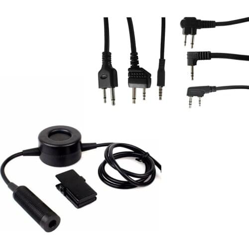 Tactical Headphone Adapter PTT TCI PTT is suitable for tactical noise reduction pick-up walkie talkie hunting shooting headset