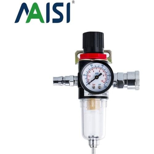 Maisi 1/4" BSP Air Gauge Water Separator Trap For Air Compressor Filter and Filter Pressure Regulator Pneumatic Parts