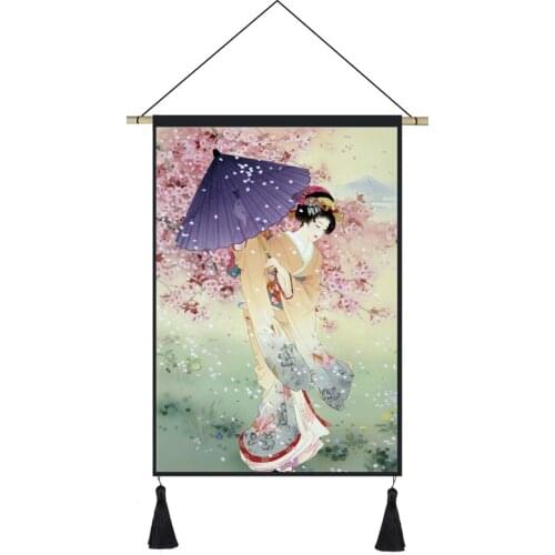 Japan Ukiyoe Hanging Scroll Painting Canvas Posters and Prints Wall Art Wall Pictures for Bedroom Home Decor Paintings