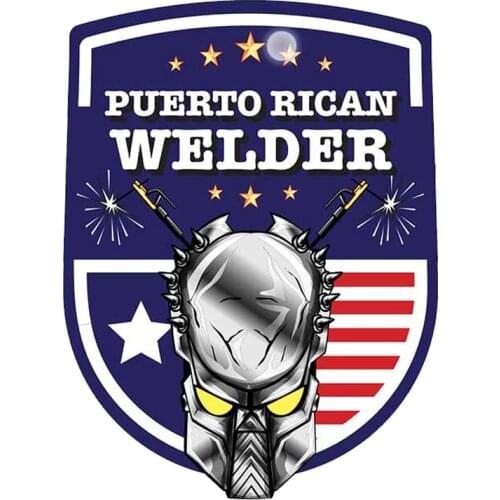 13cm x 9.8cm For Welder Weld Mask Hard Hat Car Bumper Stickers Motorcycle Decal Vinyl Material Car Accessories Decor