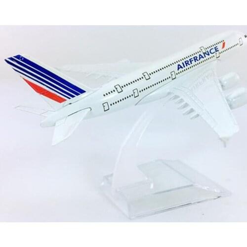 14CM 1:400 Scale Airbus A380-800 model aircraft Air France airplane landing gear W base alloy plane collectible display toy Gift