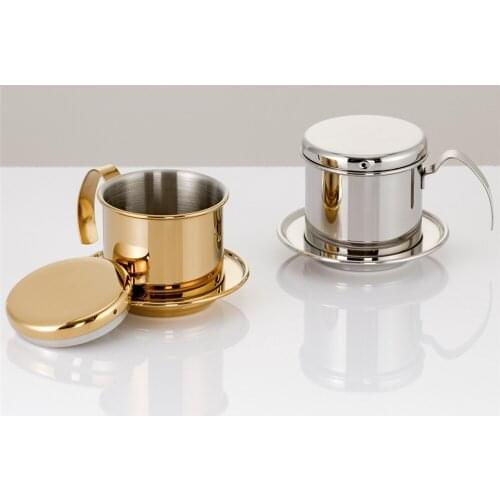 20 sets Portable Stainless Steel Coffee Drip Filter Coffee Maker Infuser Vietnam Style Coffee Mug Cup Strainer Coffee Tools