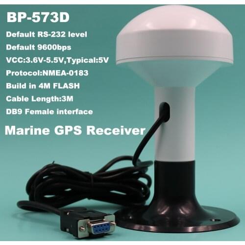 BEITIAN Marine GPS Receiver, 9600bps, NMEA 0183, DB9 Connector, Screw Tube, boat ship GPS receiver, BP-573D