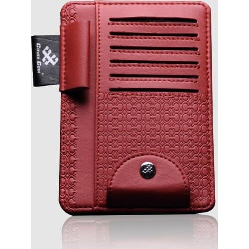 Car Glasses Case Leather Auto Credit Card Glasses Holder Visor Sunglasses For Honda Civic 2017 Toyota Chr Etc Auto Accessories