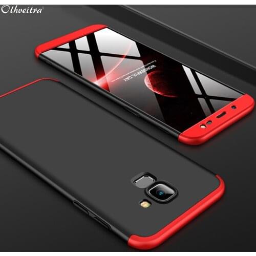 360 Degree Full Cover For Samsung J6 2018 Case 3 In 1 Hard PC Shell Protector Case For Samsung Galaxy J6 2018 Phone Accessories