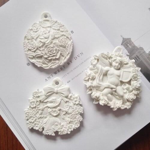 Flower Wax Molds Aromatherapy Plaster Silicone Mold Decorative DIY Handmade Soap Mold