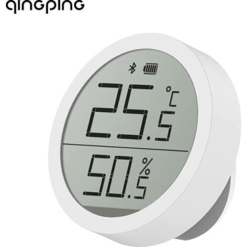 Qingping Temperature Humidity Sensor Lite E Data Storage E-Link LCD Screen Thermometer Hygrometer Wall Mounted Office Home Baby