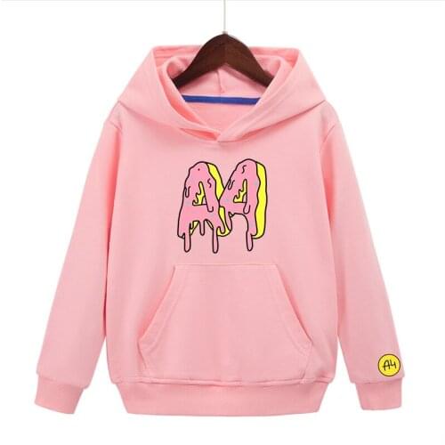 Cartoon Donuts а4 мерч Childrens Hoodies Girl Pink Sweatshirt Autumn Warm Sweaters for Kids Quality Boys Girls Clothing