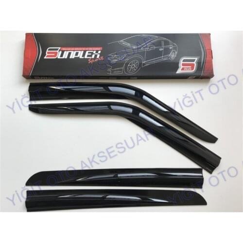 For FIAT DOBLO 2 Rain Wind Deflector 2010-2018 Sunshade Curtains Car Windshield Auto Accessory Universal Spilitter Mud Flaps