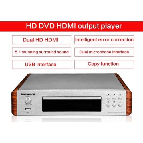DVD Player HD DVD Player Household Childrens EVD Player Vcd Usb Interface Optical Fiber Karaoke Player 5.1 Surround Sound