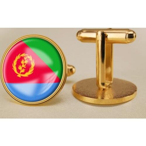 Coat of Arms of Eritrea Eritrean Flag Cufflinks Flag National Emblem Cufflinks