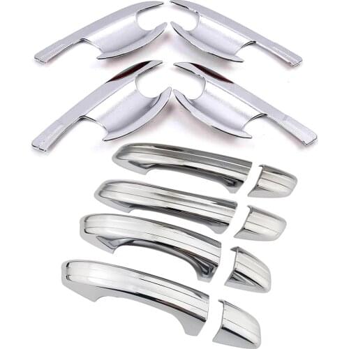 For Volkswagen VW Golf 7 MK7 2012 2019 Chrome Exterior Door Handle Bowl Cup Cavity Cover Moulding Trim For Skoda Octavia MK3 A7