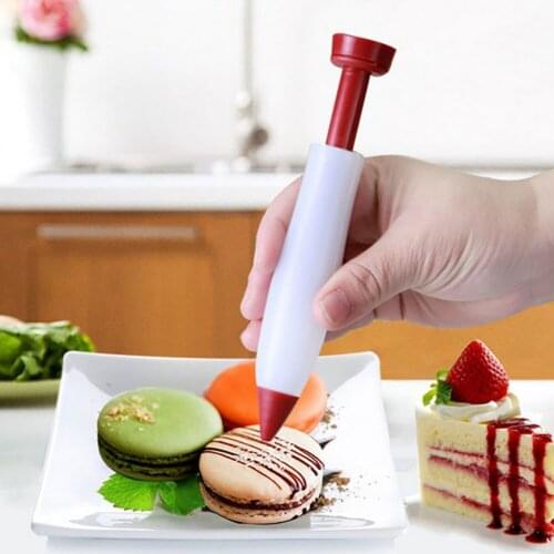 Baking Tool Food Grade Silica Gel Chocolate Jam Writing and Mounting Pen Cake DIY Graffiti Pen Milking Butter Gun
