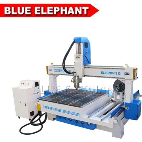 China 1313 wood carving cnc router 4 axis woodworking router machine for wood acrylic metal