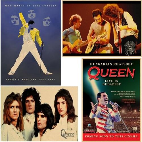 Queen retro Poster Retro Kraft Paper Bar Cafe Home Decor Painting Wall Sticker Part 2