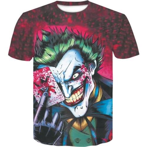 Summer Short Sleeve 3D T Shirt Men Print Skull Poker tshirt Unisex Casual Fitness T-Shirt Tops male Fashion Breathable shirts