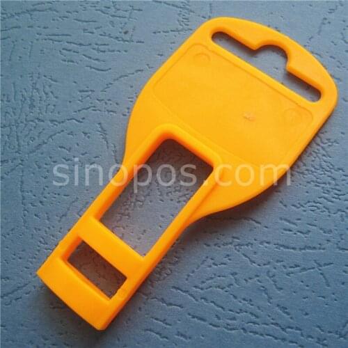 Moulded Screwdriver Hang Tabs, self-merchandising display holder electroprobe packaging head scabbard hanger hook tool storage