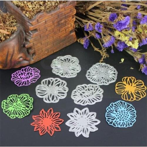 SCD674 Flowers Metal Cutting Dies For Scrapbooking Stencils DIY Album Cards Decoration Embossing Folder Die Cuts Tools Mold New
