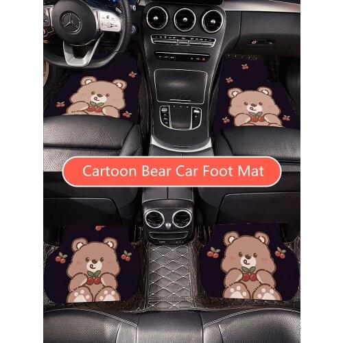 2021 New Cute Creative Anti-skid Wear-resistant Anti-dirty Easy To Clean Cuttable Car Protective Foot Pad