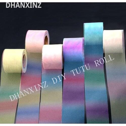 6 Cm 13 Cm 25 Yards Rainbow Tulle Rolls for Table Runner Chair Sash Bow Tutu Skirt Wedding Party Gift Ribbon Birthday Decoration