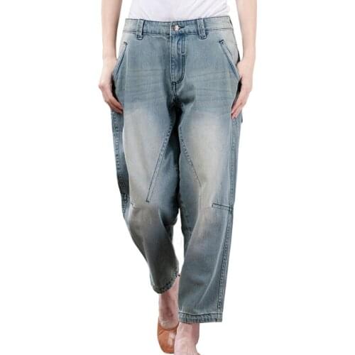 Plus Size 3XL! Cotton Jeans WomEn Loose Casual Washed Boyfriend Jeans Women Ladies Jeans Harem Pants