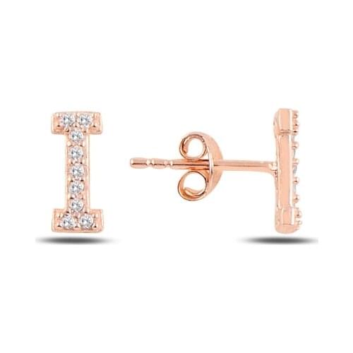 Silver 925 Set-I-Letter Earrings