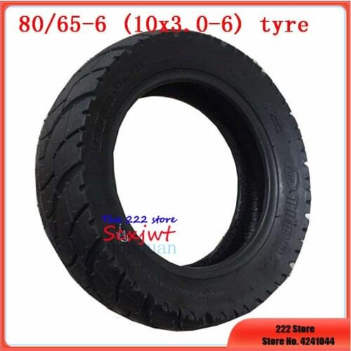 Tire 80/65-6 ( 10X3.0-6) Tyres and Inner Tubes for 10-inch V Mart Electric Scooter Thickened Widened Hardened Road Tires