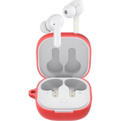 T3EE Comipable with QCY T13 Wireless Bluetooth-compatible Earbuds Shockproof Silicone Protective Cover with Anti-drop Buckle