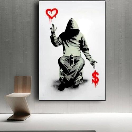 Street Graffiti Art Canvas Painting Cuadros Abstract Canvas Art Posters Prints Wall Pictures for Living Room Home Wall Decor