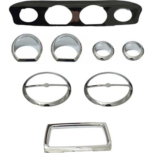 Motorcycle Bike Inner Fairing Trim Gauge Radio Trim Bezel Kit For Harley Touring Electra Street Tri Glide FLHTP FLHTCUTG 2014-Up