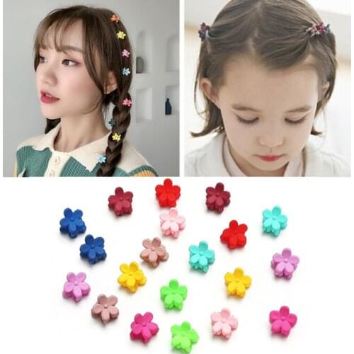 10pcs/lot Cute Colorful Flower Star Crown Small Hair Claws For Girls Sweet Hairpins Hair Clips Kids Fashion Hair Accessories