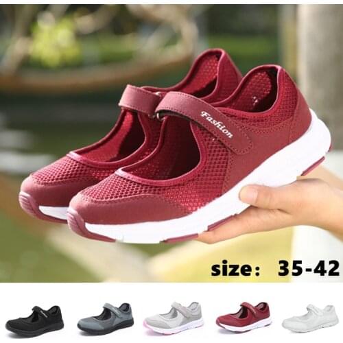 Womens Flat Shoes Hollow Breathable Casual Shoes Soft Sneaker Comfortable Sole Nurse Footwear Zapatos De Mujer