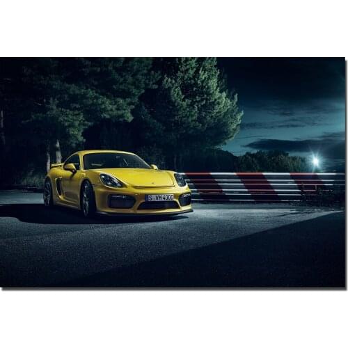 1 Piece Canvas Painting Cayman GT4 Supercar HD Poster Wall Art Pictures Print for Living Room
