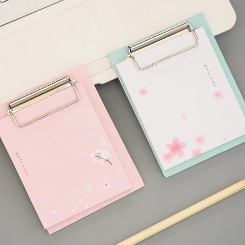 1pcs student creative cute mini note pad notes creative cherry plate clip notes with pen