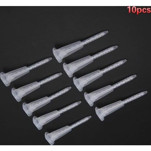 10pcs AB Glue Static Mouth Mixing Nozzles Tube Resin Glue Adhesive Mixing Tube Mixer Tools for Caulking Guns AB Glue Gun