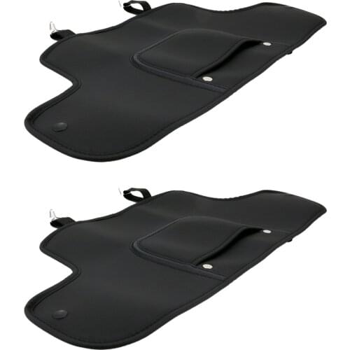 2pcs Kids With Pockets Stain Resistant Kick Mat Organizer Easy Clean Universal Space Saving Car Seat Back Fit For Tesla Model 3