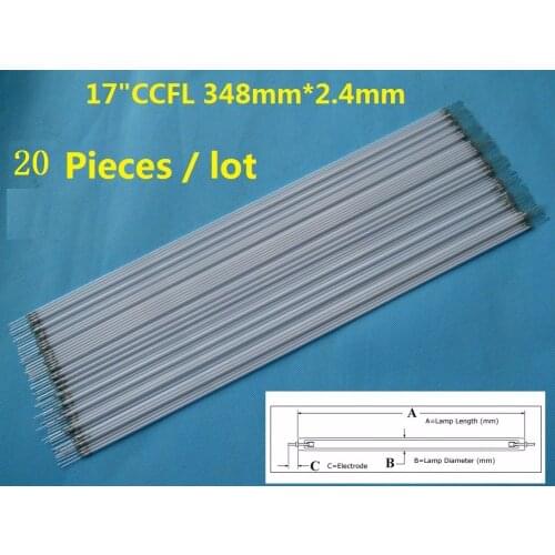 20 Pieces/lot 348mm(34.8cm)*2.4mm CCFL lamps backlight for 17"17 inch monitor