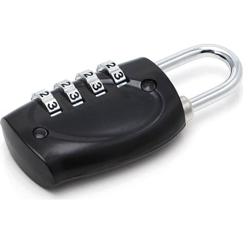 4 Dial Digit Combination Suitcase Luggage Metal Code Password Lock Padlock With a steel shackle for lockers, luggage, toolboxes