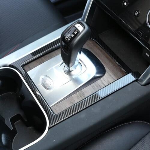 Silver/Carbon Fiber ABS Car Center Console Gears Frame Trim Cover For Land Rover Discovery Sport L550 2020