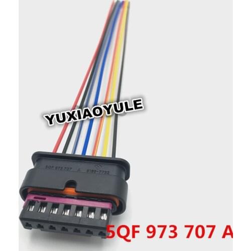 1/2/4/10pcs/lot 7 Pin/Way Car Adaptive Cruise Control Sensor Harness Wire Cable Plug Connector For VW Tiguan Audi 5QF 973 707 A