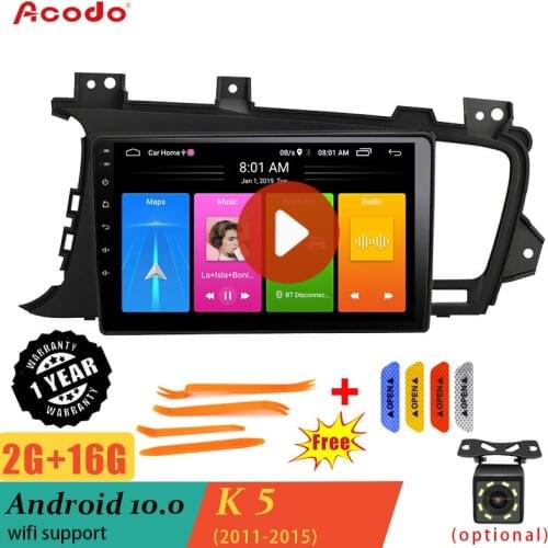 ACODO 2G RAM+16G ROM Android 10.0 Car Radio Multimedia Player For KIA K5 2011-2015 Navigation GPS 2 din